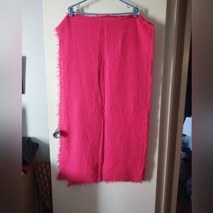 Kemi Pink Cotton Scarf